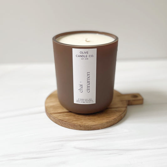 chai + cinnamon glass