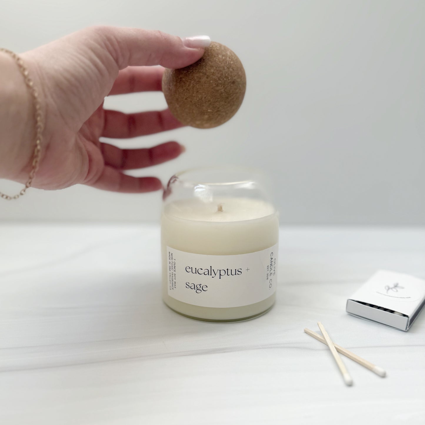 eucalyptus + sage cork top