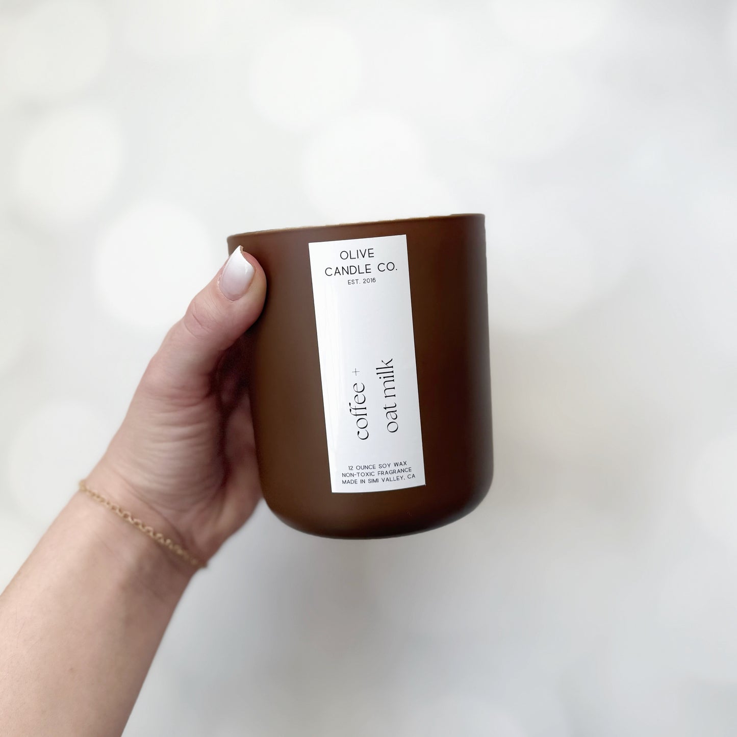 coffee + oat milk glass
