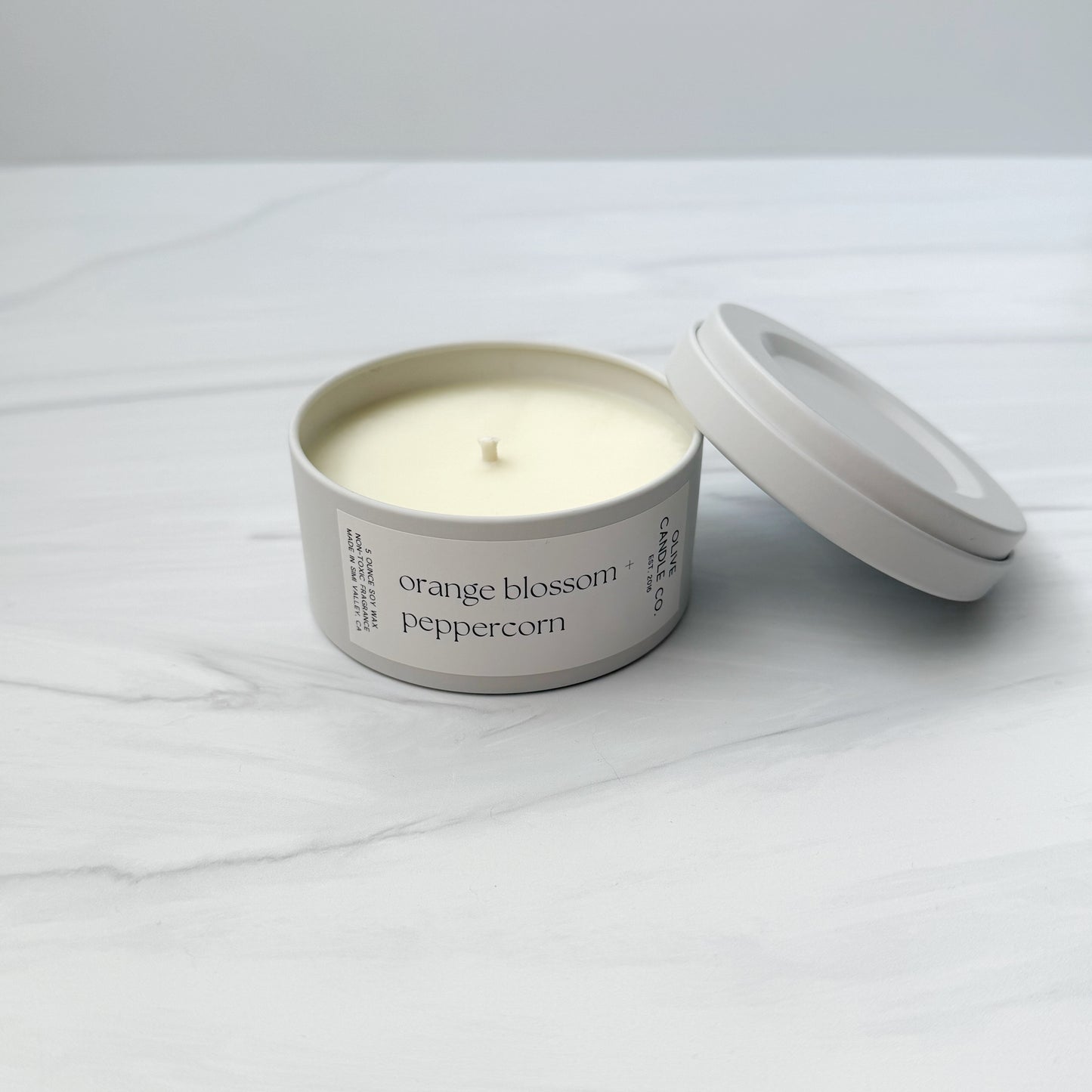 orange blossom + peppercorn luxe tin
