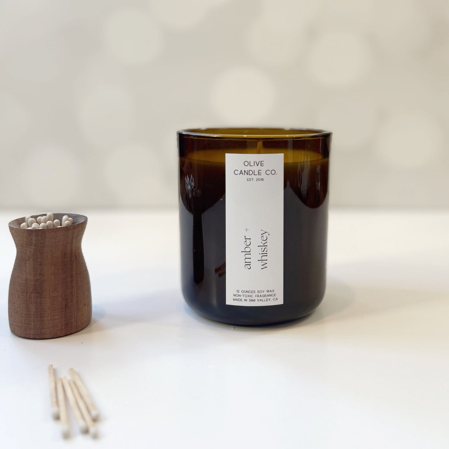 amber + whiskey