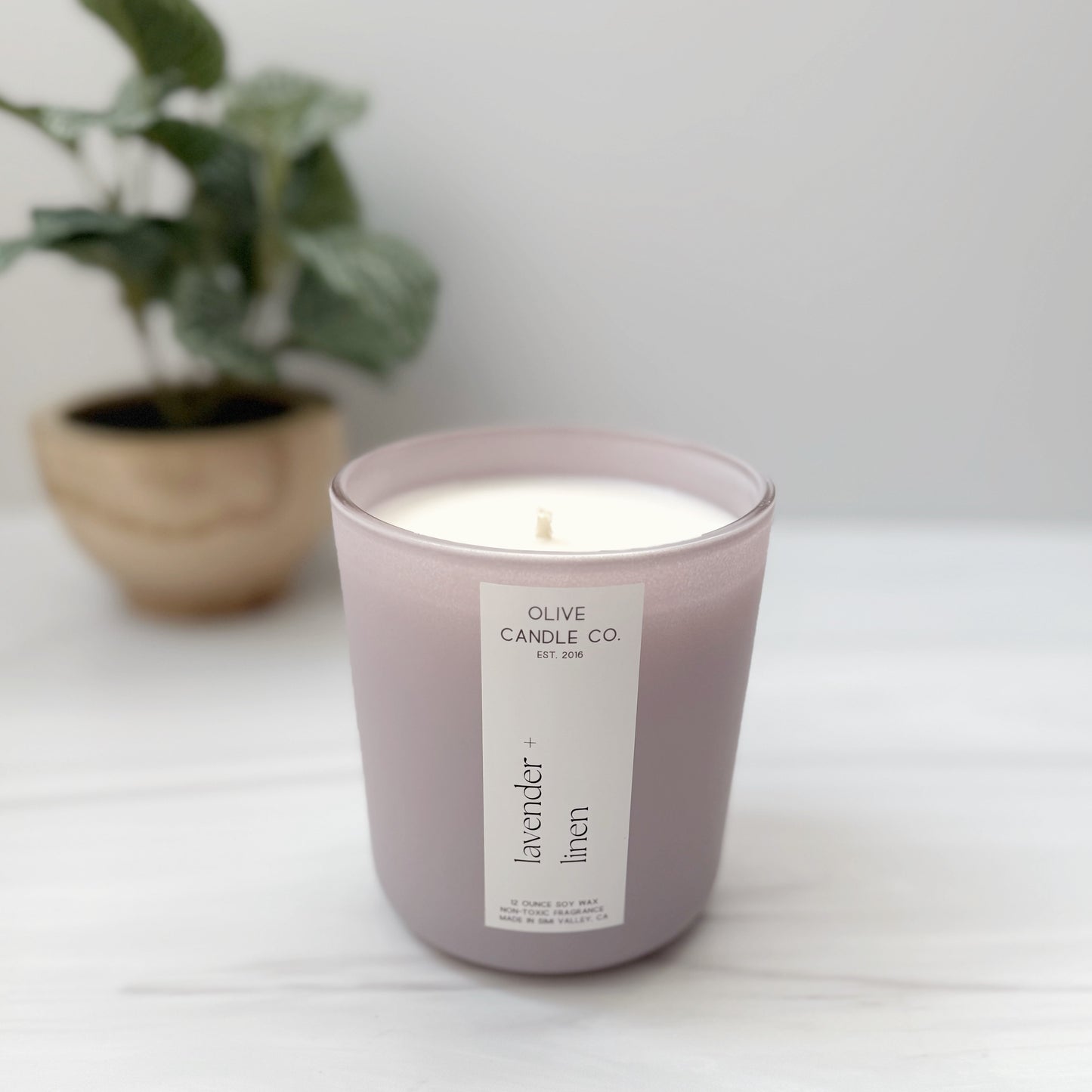 lavender + linen glass