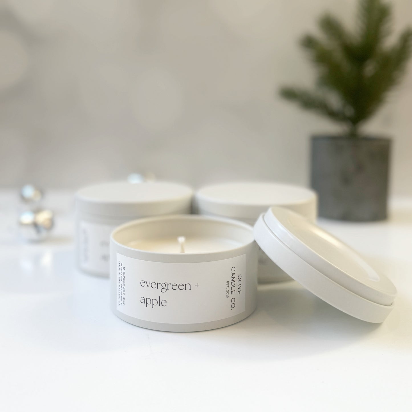 evergreen + apple luxe tin