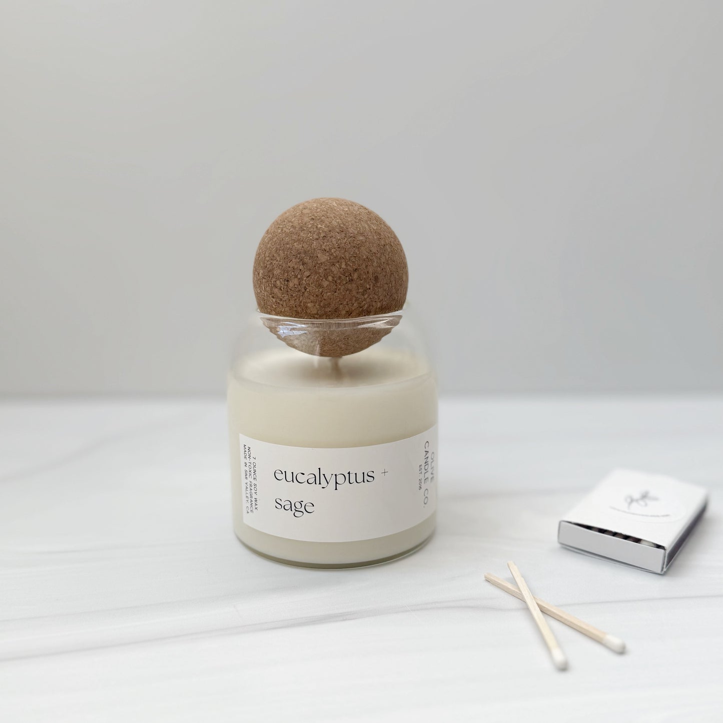 eucalyptus + sage cork top